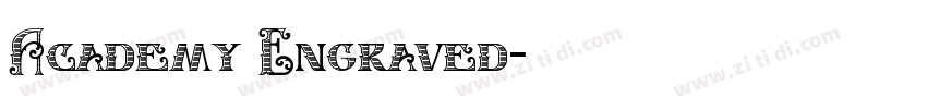 Academy Engraved字体转换